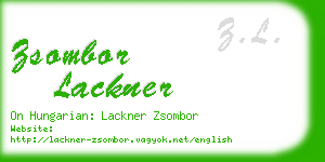 zsombor lackner business card